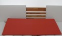 Matratzenkeil aus Schaumstoff Rg 36 mit Baumwollbezug 90 x 50 x 10/1cm dunkelblau