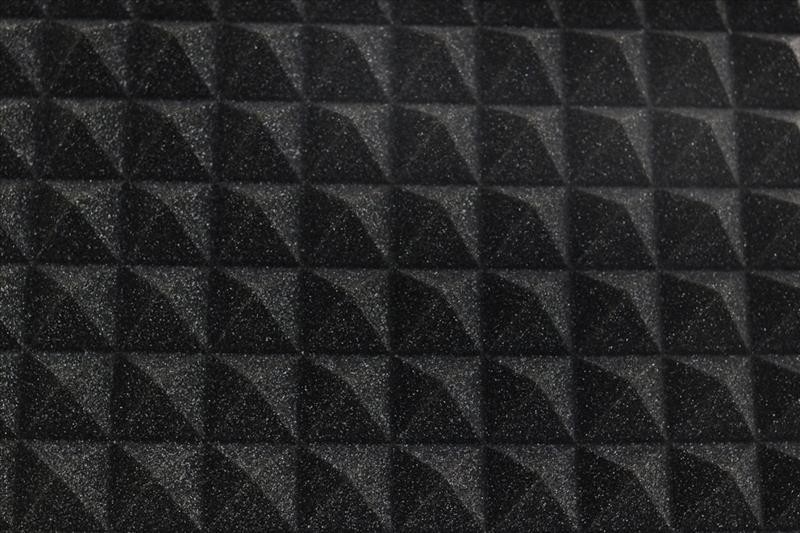 1m² Akustik Pyramidenschaum Tafeln 50 x 50cm anthrazit 40mm