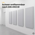 Basotect® Absorber 100x50 cm lichtgrau, 7 cm, EcoBalanced G+