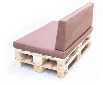 Palettenpolster f&uuml;r Lounge- &amp; Sofam&ouml;bel Schaumstoff RG 35 - Set 120x80x8cm + 120x40x20/15cm mit Bezug Airtex royalblau