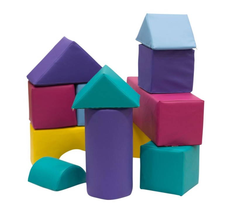 Bausteine-Set aus Schaumstoff RG30/35 mit Kunstlederbezug, 419,00