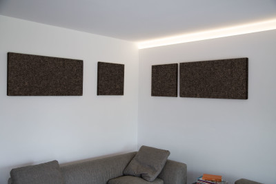 Akustik-Paneel Schall-Absorber als Designelement 50 x 50 cm terrakotta 0015