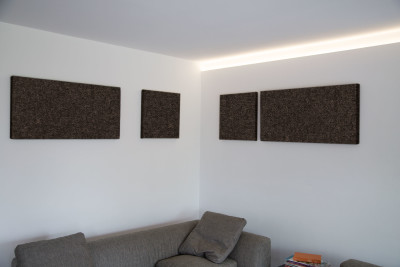 Akustik-Paneel Schall-Absorber als Designelement 50 x 100 cm lichtgrau 0032