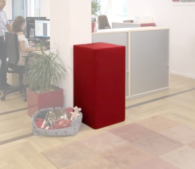 Akustik-Säule Eckig Absorber-Element mit vielen Funktionen 50 x 45 x 100cm ginstergelb 0063