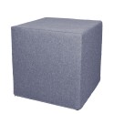 Akustik-Sitzhocker Quader Absorber-Element mit vielen Funktionen 40 x 40 x 40 cm taubenblau 0016