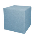 Akustik-Sitzhocker Quader Absorber-Element mit vielen Funktionen 40 x 40 x 40 cm t&uuml;rkisblau 0030