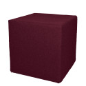 Akustik-Sitzhocker Quader Absorber-Element mit vielen Funktionen 45 x 45 x 45 cm weinrot 0035