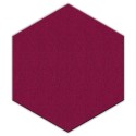 Akustikschaumstoff Basotect&reg; wei&szlig; Hexagon selbstklebend mit Akustik-Wollfilz pink 0020 &Oslash; 20cm x 3cm