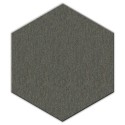 Akustikschaumstoff Basotect&reg; wei&szlig; Hexagon selbstklebend mit Akustik-Wollfilz zementgrau 0046 &Oslash; 20cm x 3cm