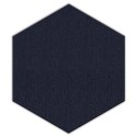 Akustikschaumstoff Basotect&reg; wei&szlig; Hexagon selbstklebend mit Akustik-Wollfilz verkehrsblau 0014 &Oslash; 30cm x 6cm