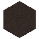 Akustikschaumstoff Basotect&reg; wei&szlig; Hexagon selbstklebend mit Akustik-Wollfilz anthrazitgrau 0002 &Oslash; 20cm x 3cm
