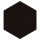 Akustikschaumstoff Basotect&reg; wei&szlig; Hexagon selbstklebend mit Akustik-Wollfilz graphitschwarz 0023 &Oslash; 45cm x 3cm