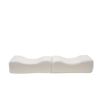 SW Bedding Orthopädisches Kniekissen Beinkissen klappbar aus Visco mit Bezug SANcare weiß