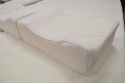 SW Bedding Orthopädisches Kniekissen Beinkissen klappbar aus Visco mit Bezug SANcare weiß