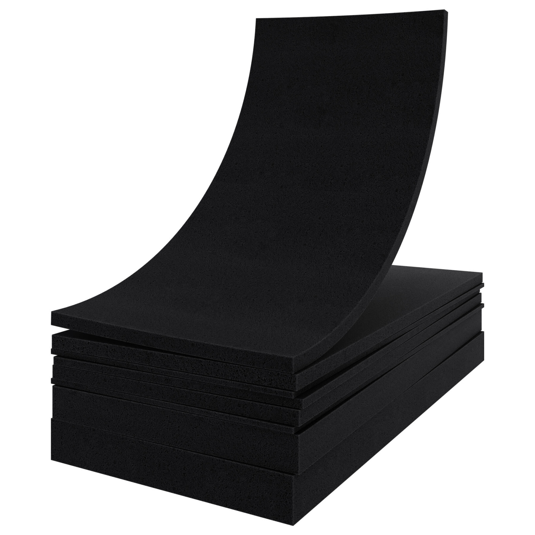 EVA Schaumstoffplatte 350x500x3mm – Selbstklebend, Schwarz, Für Basteln & Modellbau