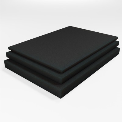 Schaumstoffplatte Filterschaum RG 25/50 retikuliert anthrazit 200x100 cm - für Teichfilter oder Aquariumpumpen - leicht und mittelfest - Stärke 1 cm
