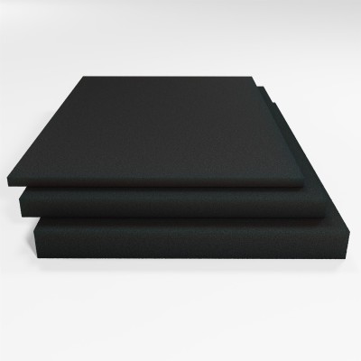 Schaumstoffplatte Filterschaum RG 25/50 retikuliert anthrazit 200x100 cm - für Teichfilter oder Aquariumpumpen - leicht und mittelfest - Stärke 1 cm