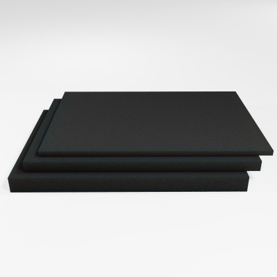 Schaumstoffplatte Filterschaum RG 25/50 retikuliert anthrazit 200x100 cm - für Teichfilter oder Aquariumpumpen - leicht und mittelfest - Stärke 10 cm