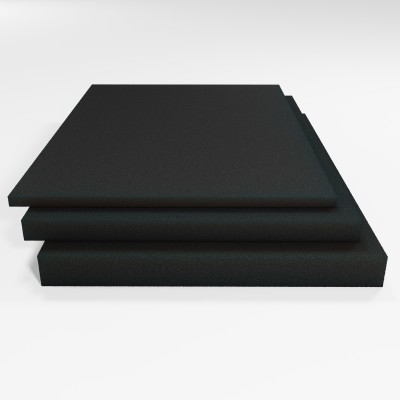 Schaumstoffplatte Filterschaum RG 25/50 retikuliert anthrazit 200x100 cm - für Teichfilter oder Aquariumpumpen - leicht und mittelfest - Stärke 10 cm