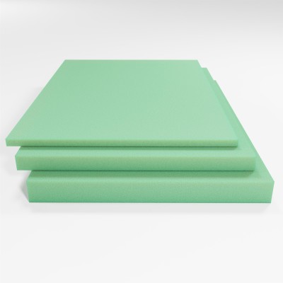 Schaumstoffplatte PU RG 28/32 mint 206x130 cm - für Rückenpolster  - leicht und weich - Stärke 2 cm