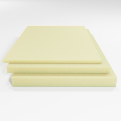 Schaumstoffplatte Outdoorschaum RG 35/50 retikuliert creme 206x140 cm - für Outdoorpolster - leicht und mittelfest  - Stärke 3 cm