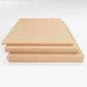 Schaumstoffplatte Kaltschaum RG 40/30 apricot 206x180 cm - für hochwertige Rückenpolster oder Matratzen - mittelschwer und weich