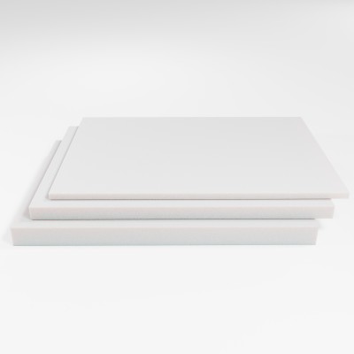 Schaumstoffplatte PU RG 40/45 weiß 206x130 cm - für Sitz- oder Liegepolster - mittelschwer und mittelfest - Stärke 5 cm