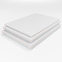 Schaumstoffplatte PU RG 40/45 weiß 206x130 cm - für Sitz- oder Liegepolster - mittelschwer und mittelfest - Stärke 5 cm