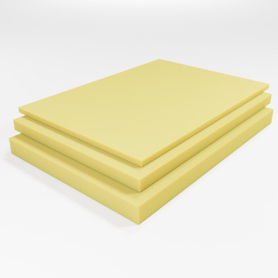 Schaumstoffplatte PU RG 50/75 gelb 206x130 cm - für...