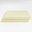 Schaumstoffplatte Visco RG 50/13 creme 202x180 cm - für viscoelastische Polster oder Matratzen - schwer und weich - Stärke 1 cm