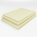 Schaumstoffplatte Visco RG 50/13 creme 202x180 cm - für viscoelastische Polster oder Matratzen - schwer und weich - Stärke 2 cm