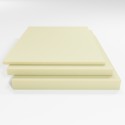 Schaumstoffplatte Visco RG 50/13 creme 202x180 cm - für viscoelastische Polster oder Matratzen - schwer und weich - Stärke 2 cm