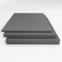 Schaumstoffplatte PU RG 60/200 grau 206x100 cm - für sehr harte dünne Polsterauflagen - schwer und super fest - Stärke 4 cm