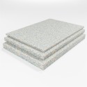 Schaumstoffplatte Verbundschaum RG 100 meliert 205x105 cm - für sehr feste sehr langlebige dünne Polsterauflagen - sehr schwer und sehr fest - Stärke 4 cm