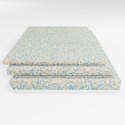 Schaumstoffplatte Verbundschaum RG 100 meliert 205x105 cm - für sehr feste sehr langlebige dünne Polsterauflagen - sehr schwer und sehr fest - Stärke 4 cm