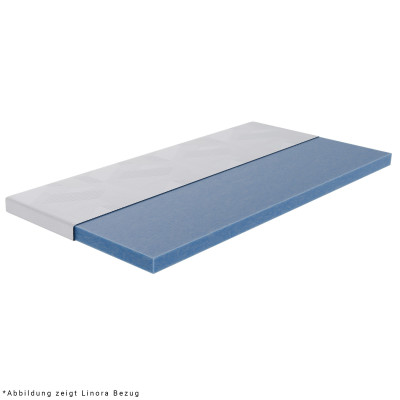 Wegerich Gelschaum Topper 90x200 cm - 7 cm - abnehmbarer Bezug SANcare - Memory-Effekt