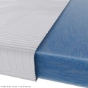 Wegerich Gelschaum Topper 90x200 cm - 7 cm - abnehmbarer Bezug Kaschmir - Memory-Effekt