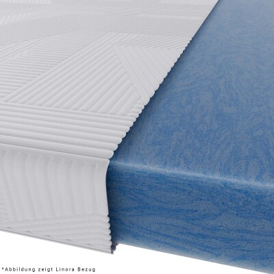 Wegerich Gelschaum Topper 90x220 cm - 7 cm - abnehmbarer Bezug SANcare - Memory-Effekt