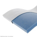 Wegerich Gelschaum Topper 90x220 cm - 7 cm - abnehmbarer Bezug SANcare - Memory-Effekt