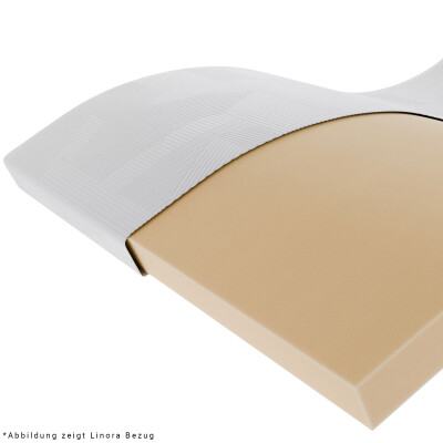Wegerich Kaltschaum Topper 90x200 cm - 7 cm - H2 - abnehmbarer Bezug SANcare - made in Germany