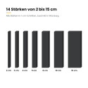 Basotect® Absorber 100x50 cm schwarz, EcoBalanced Dark