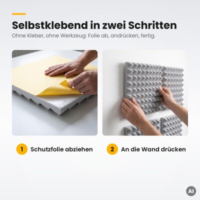 Basotect® Pyramidenschaumstoff lichtgrau, EcoBalanced G+