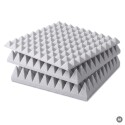 Basotect® Pyramidenschaumstoff lichtgrau, EcoBalanced G+