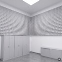 Basotect® Pyramidenschaumstoff lichtgrau, EcoBalanced G+