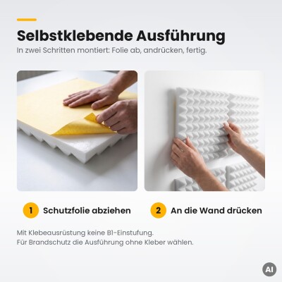 Basotect® Pyramidenschaumstoff weiß, EcoBalanced B
