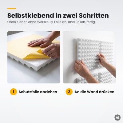 Basotect® Pyramidenschaumstoff weiß, EcoBalanced B