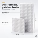 Basotect® Pyramidenschaumstoff weiß, EcoBalanced B