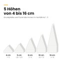 Basotect® Pyramidenschaumstoff weiß, EcoBalanced B