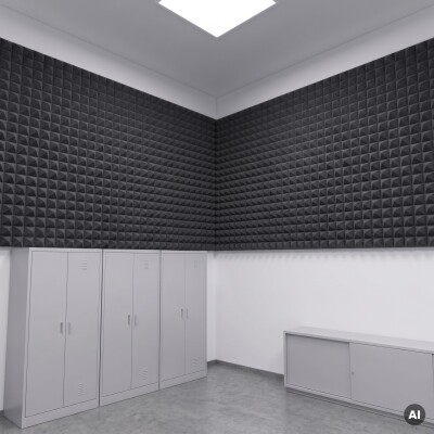 Basotect® Pyramidenschaumstoff schwarz, EcoBalanced Dark
