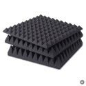 Basotect® Pyramidenschaumstoff schwarz, EcoBalanced Dark